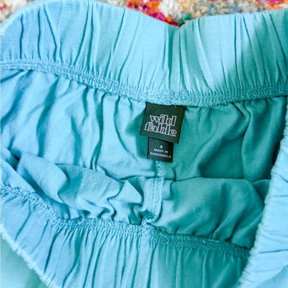 Wild Fable Light Blue High Waist Shorts - Picture 3 of 4